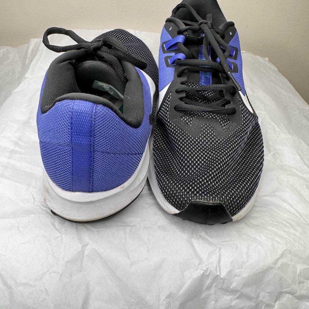 Nike Women's Downshifter 9 - Black and Blue Running Shoe